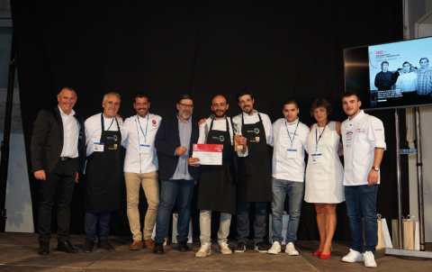 José Carlos López del restaurant Origen de Puigcerdà, primer premi del Concurs Nacional de Cuina Aplicada al Llagostí de Vinaròs