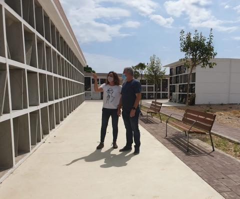Finalitzen les obres d'ampliació del cementeri municipal
