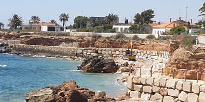 El Servicio de Costas y el Ayuntamiento avanzan con las obras de adecuación del litoral de la Costa Norte